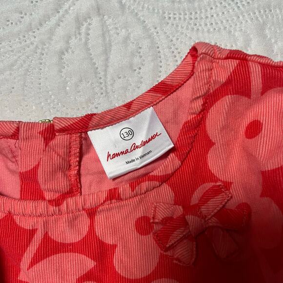 Hanna Andersson Scandi Floral Pincord Dress Size 8 - Picture 6 of 6